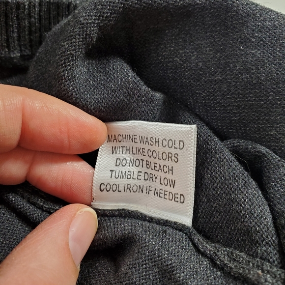 Population Gray Ruffle Quarter Sleeve Sweater Dress - Picture 6 of 6